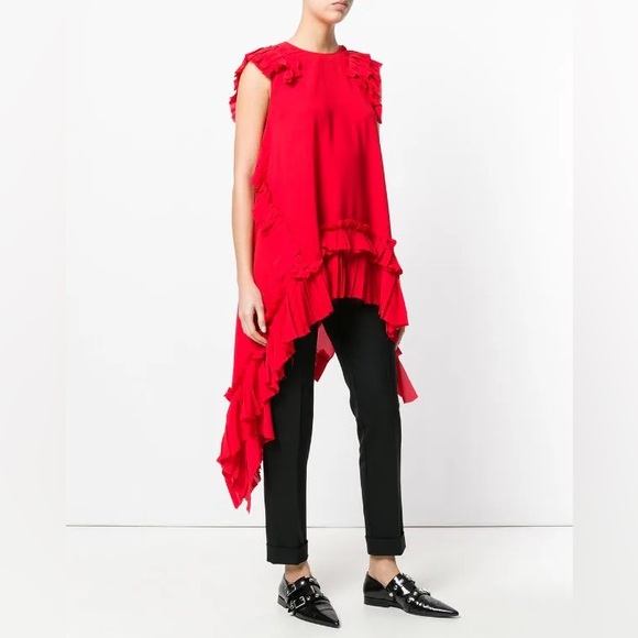 Like new Alexander McQueen asymmetric ruffle top, size 42 - Picture 14 of 15